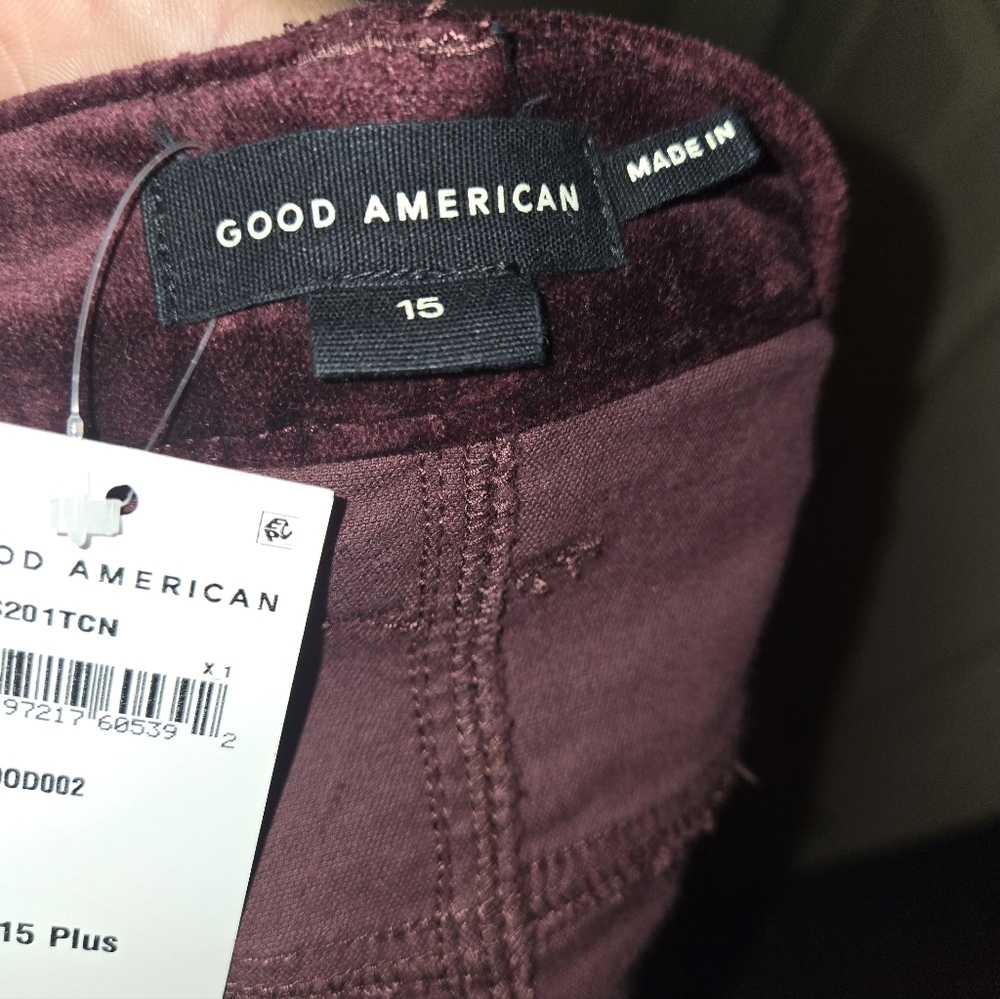NWT Good American Velvet Mini Skirt - Picture 5 of 8